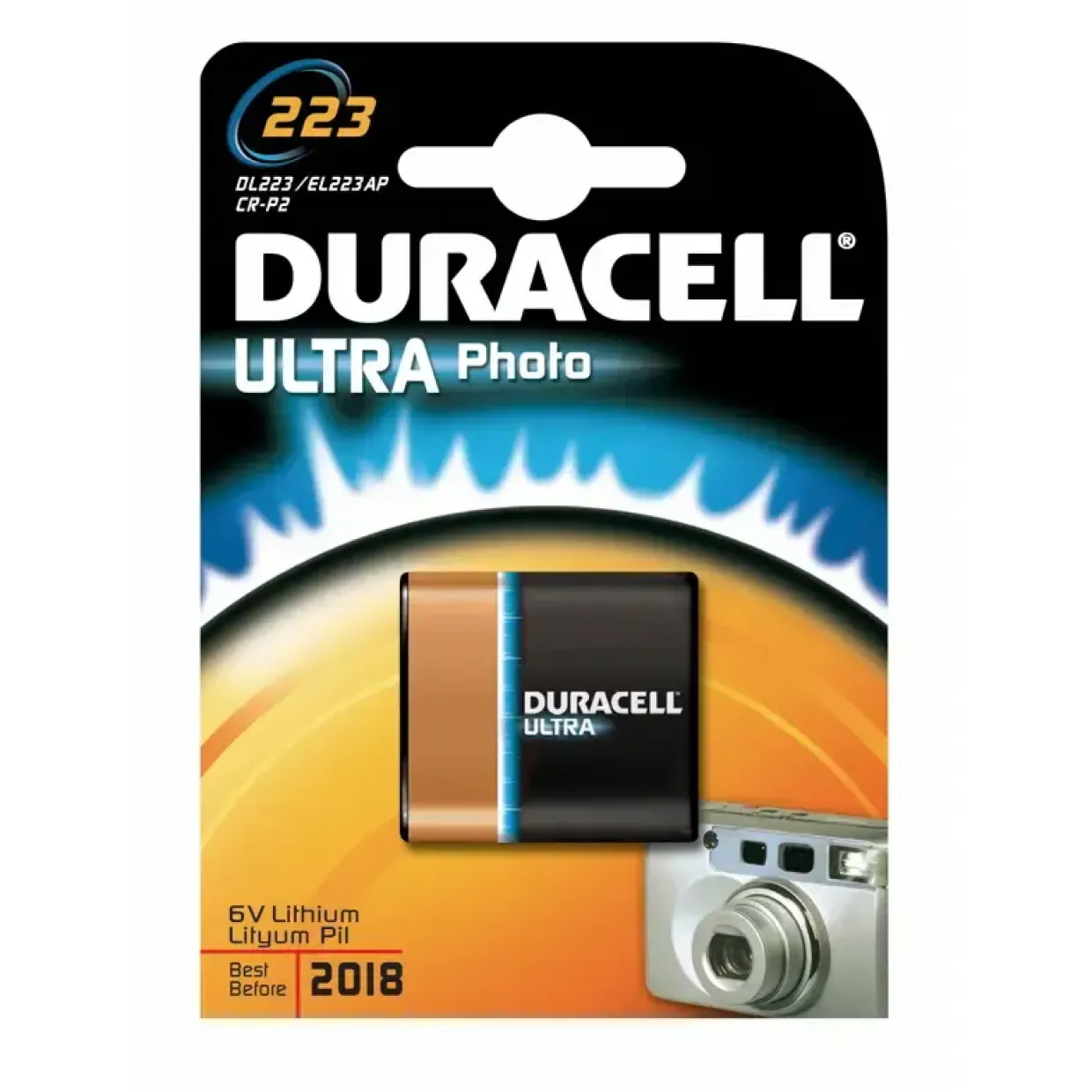 Batteri Duracell Ultra Photo 223 1stk