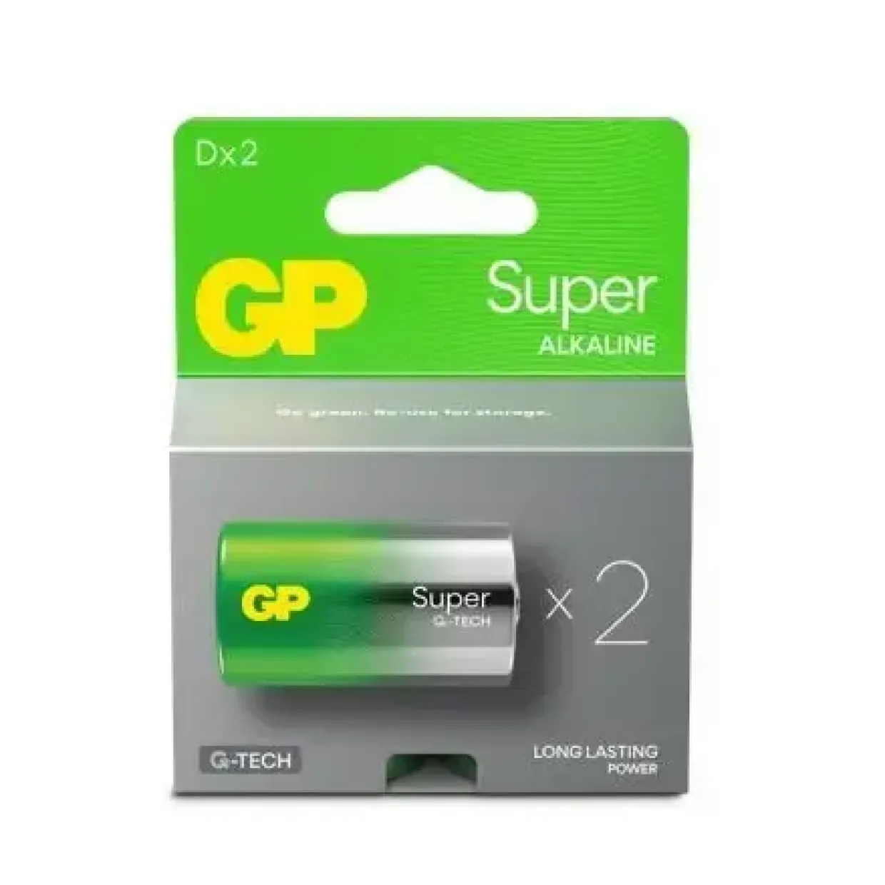 Batteri GP Super Alkaline D 2-pak - 2 stk/pk