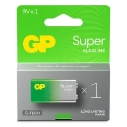 Batteri GP Super Alkaline 9V 1-pak - 1 Stk