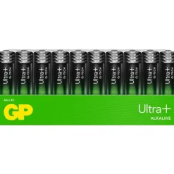 Batteri - GP Ultra Plus AA 1,5V - Alkaline - 40 stk