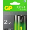 Batteri GP Ultra Plus Alkaline D 2-pak