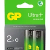 Batteri GP Ultra Plus Alkaline C 2-pak