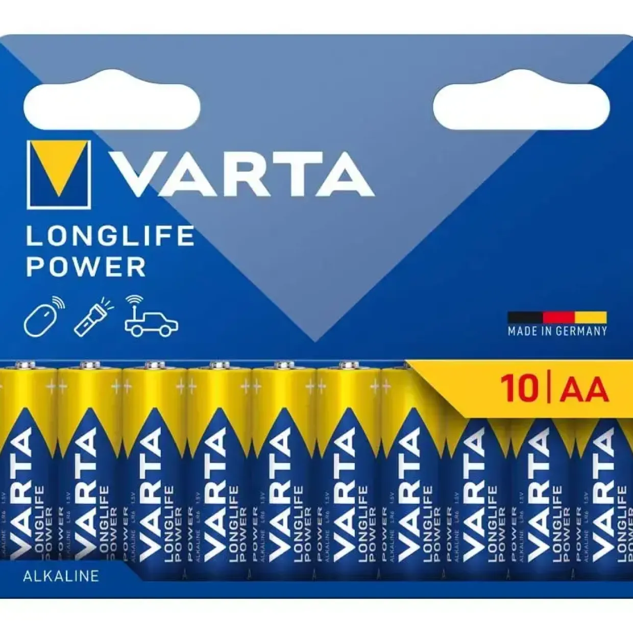 Batteri, Varta, AA Longlife Power pakke a 10 stk