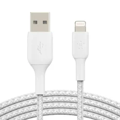 Belkin USB-A to Lightning Braided White (1m)