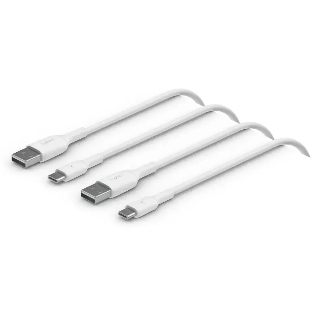Belkin USB-A to USB-C PVC 1m Twin Pack White