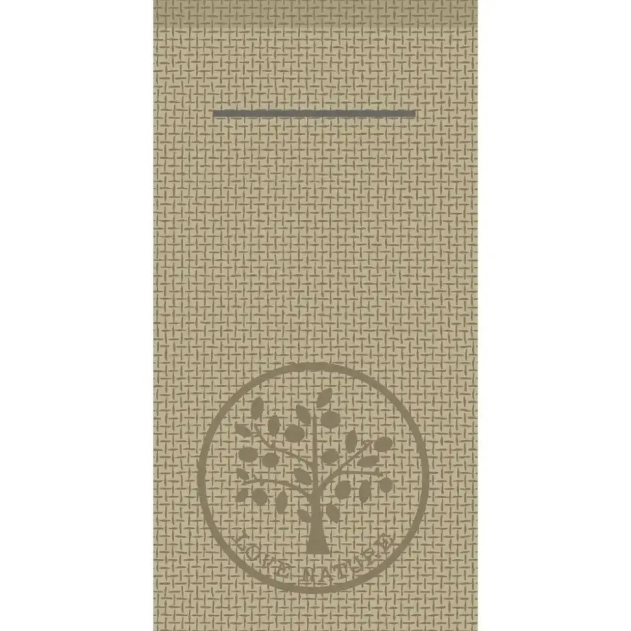 Bestikserviet, Love Nature, 1/8 fold, 40x40cm, beige, Linclass - 300 stk