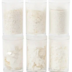 Bio Glitter & Pailletter, hvid, 6x5 g - 1 pak