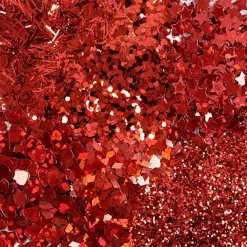 Bio Glitter & Pailletter, rød, 6x5 g - 1 pak