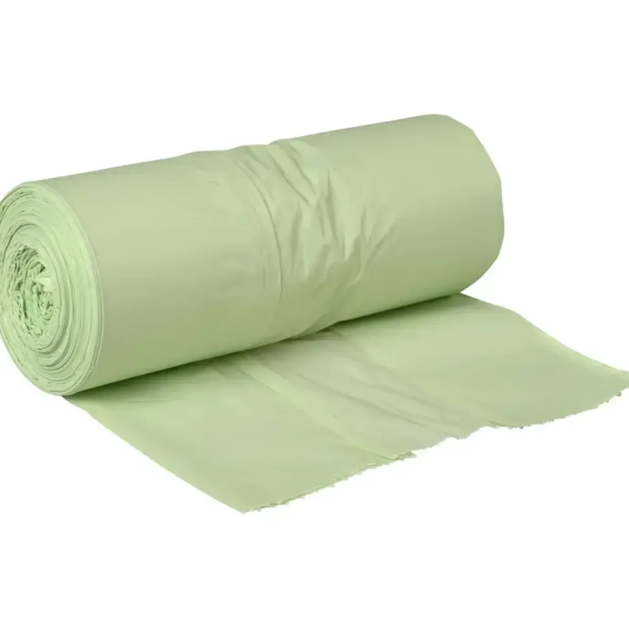Biosæk - ABENA Bio-Line - 140 l - Transparent grøn - 85x130 cm - 10 ruller