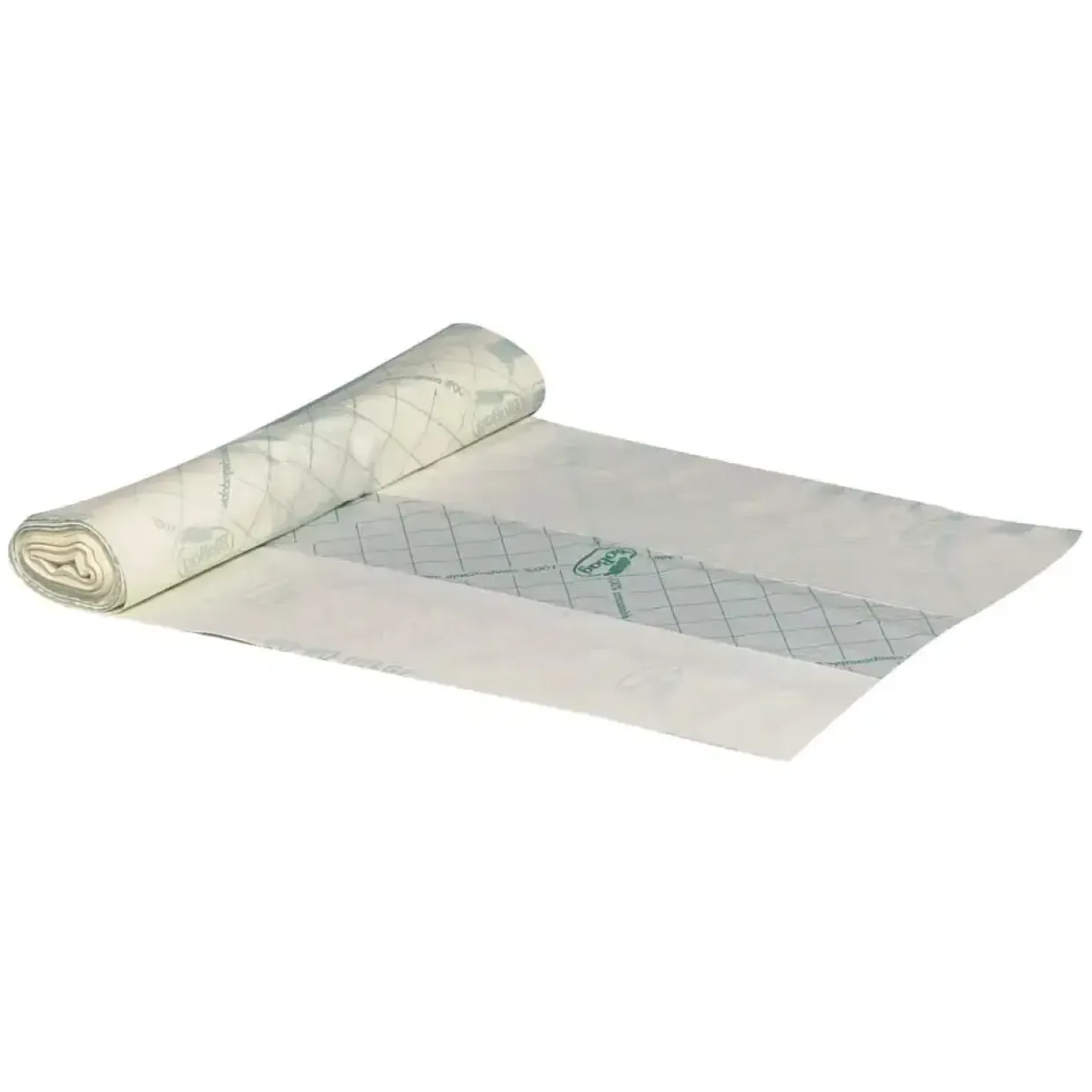 Biosæk BioBag transparent grøn mater-bi 82x105cm 60-80 L - 12 ruller