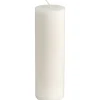 Bloklys - Stearin 20cm Ø6cm 60 timer hvid - 12 stk