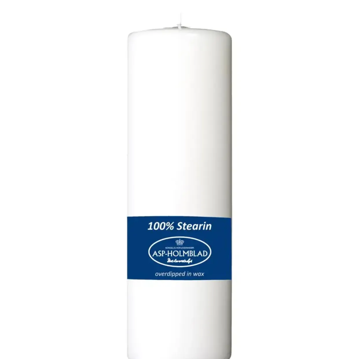 Bloklys - 100% stearin - Hvid - 40 timer - 18 cm Ø5,8 cm - 10 stk