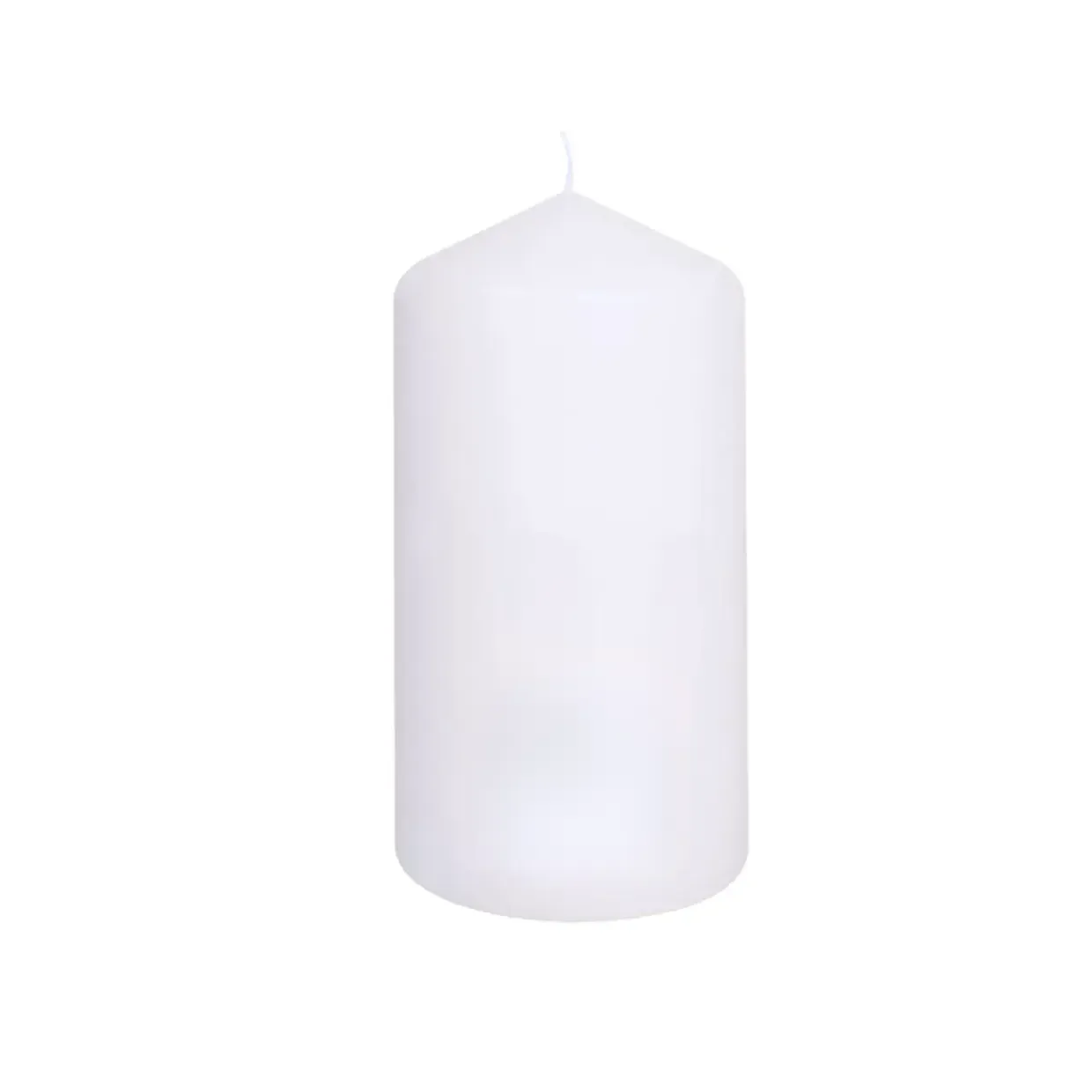 Bloklys 30 timer hvid 6 x 13 cm - 12 stk