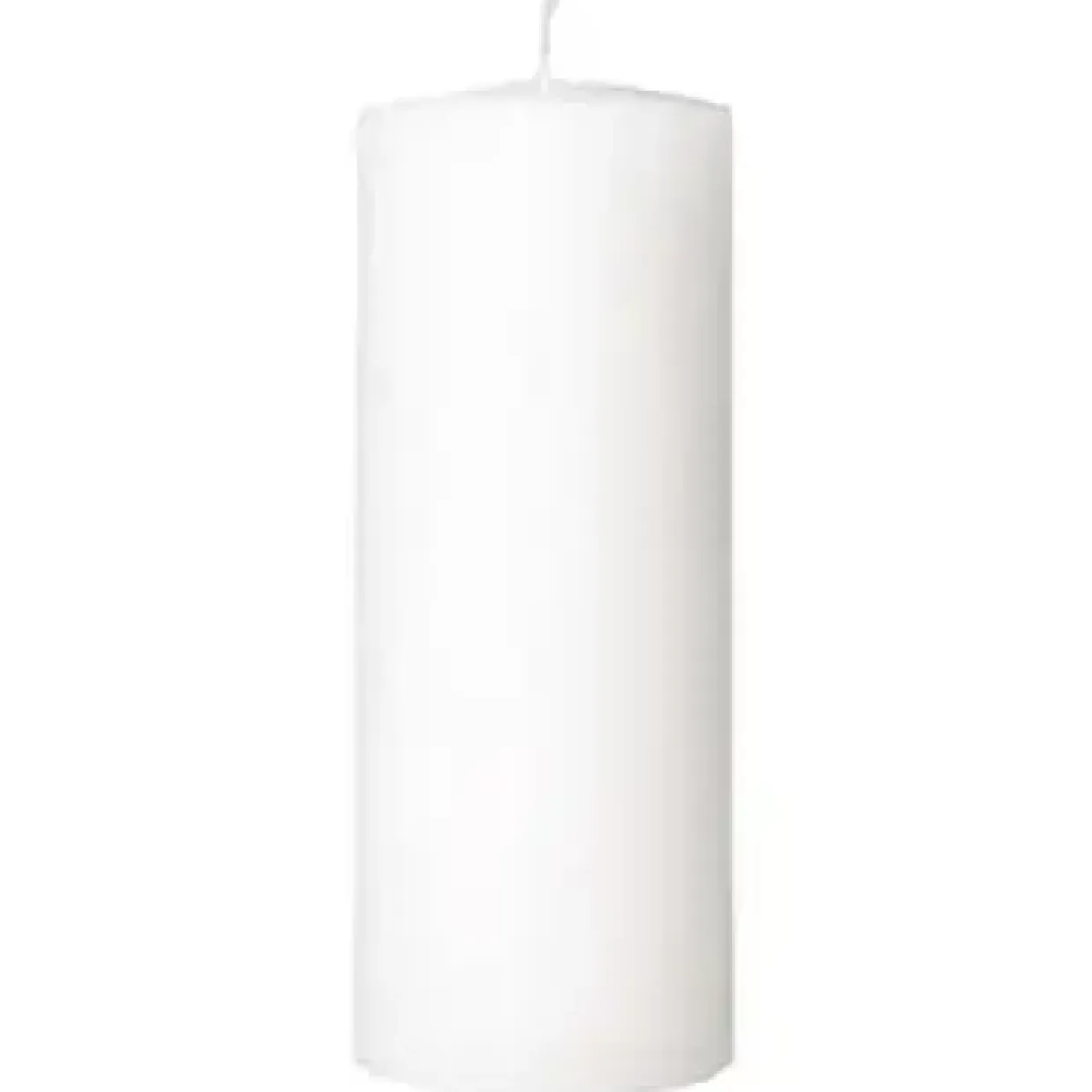 Bloklys Ø70x180 mm Brændetid 80 timer Hvid - 12 stk/krt