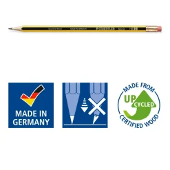 Blyanter - Staedtler Noris 122 - Med viskelæder HB - 12 stk
