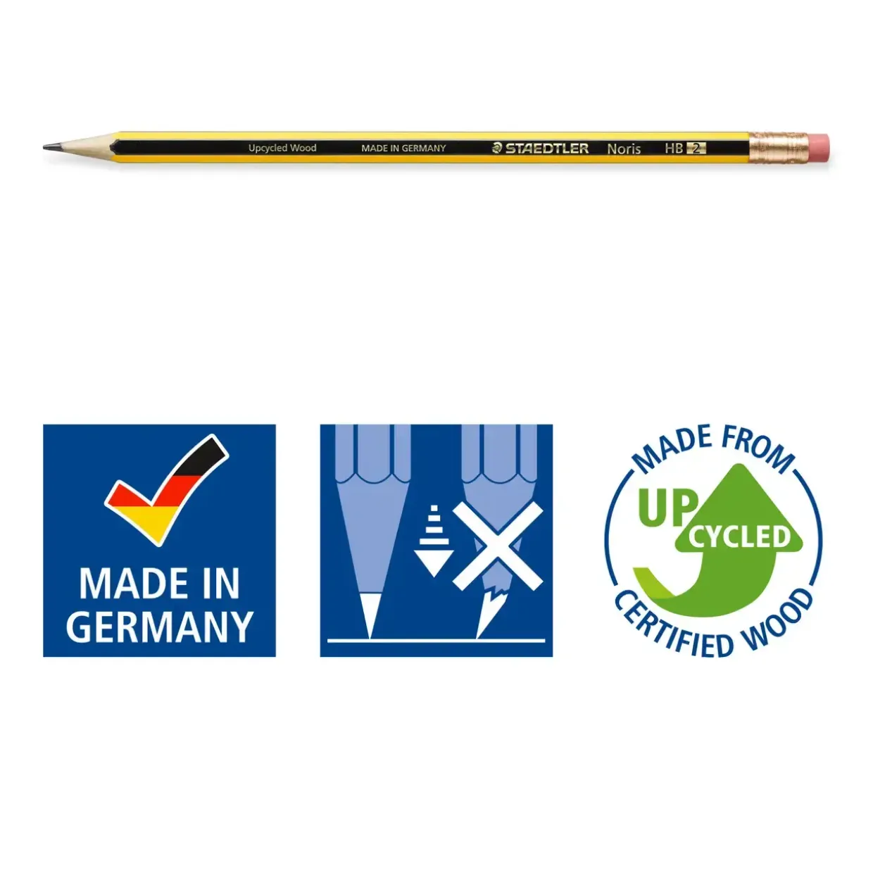 Blyant Staedtler Noris m/topgummi HB