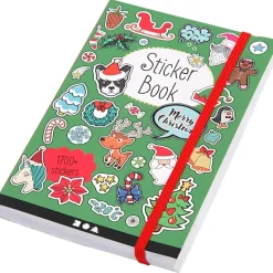 Bog med stickers str. 11,5 x 17 cm julemotiver 76 ark | cirka 1700 stk.