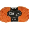 Bomuldsgarn længde 170 meter 8|4 orange - 50 gram