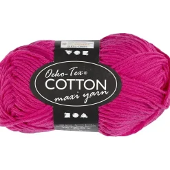 Bomuldsgarn nr. 8/8 L: 80-85 m pink 50 g