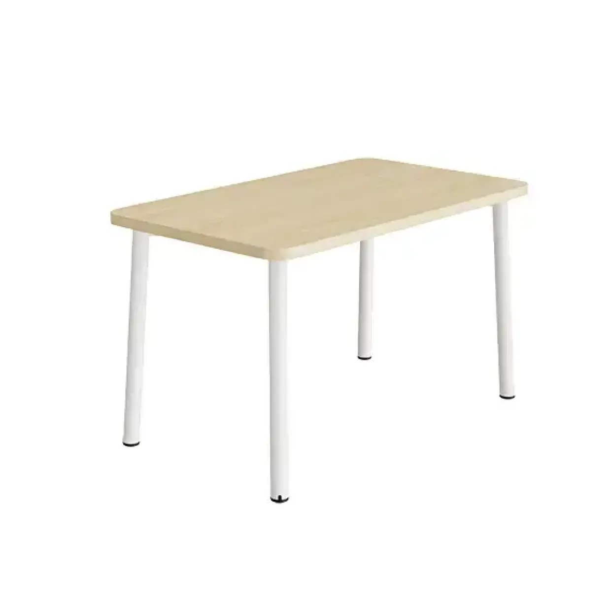 Bord Add 590, 1200x700 mm højde 720 mm med birk laminat, hvidt stel