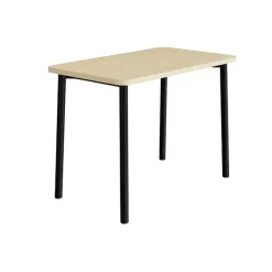 Bord Add 590, 1200x700 mm højde 900 mm med lydabsorberende birk laminat, sort stel