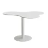 Bord Amöba 1005, 1200x1500 mm, Højde 900 mm, Hvid laminat, Hvidt stel