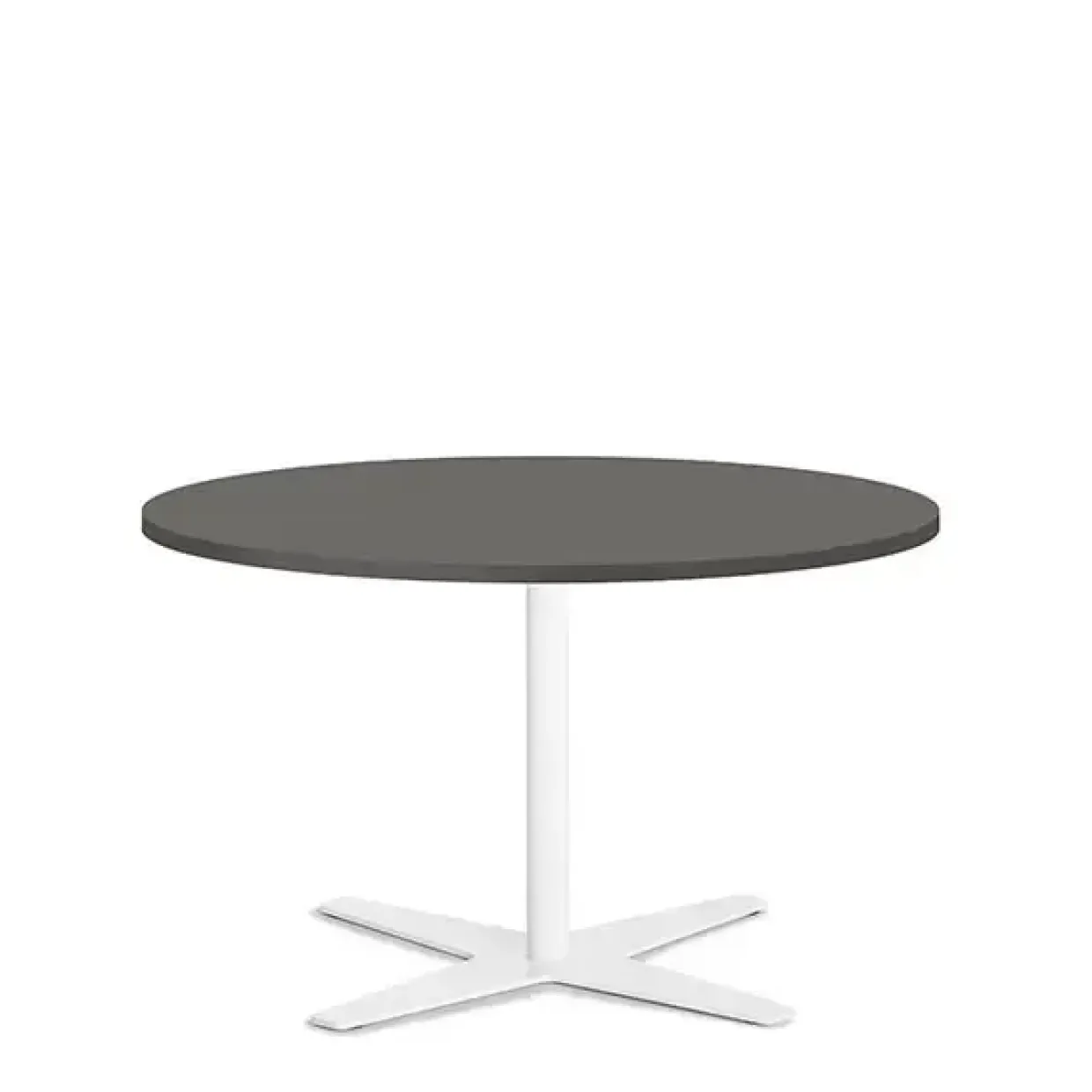 Bord Amy Ø900 H582 mm, Antracit laminat Hvidt understel