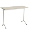 Bord Atlas 1130, 1200x600mm, eg højtrykslaminat, hvidt stel