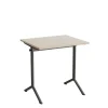 Bord Atlas 1130, 700x600mm, eg højtrykslaminat, gråt stel