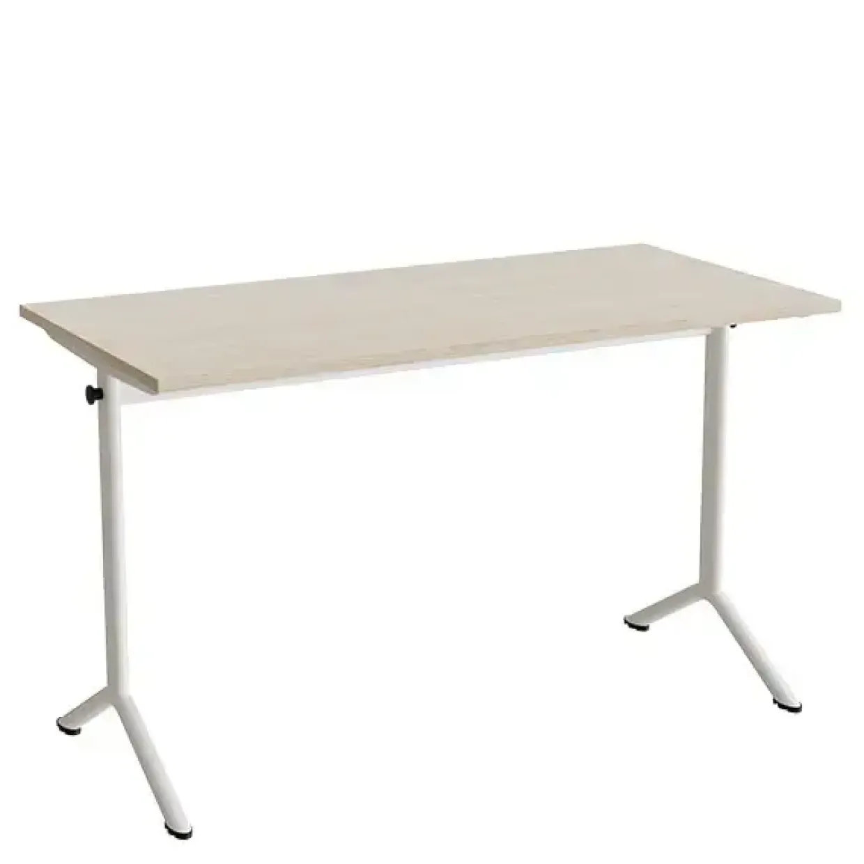 Bord Atlas 1130, 1200x600mm, eg højtrykslaminat, hvidt stel