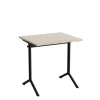 Bord Atlas 1130, 700x600mm, eg højtrykslaminat, sortolivent stel
