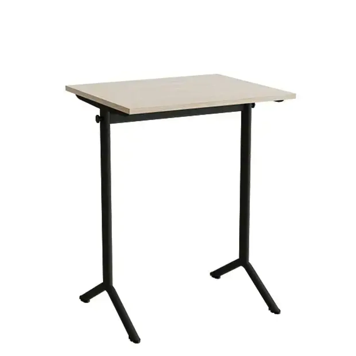Bord Atlas 1130, 700x600mm, eg højtrykslaminat, sortolivent stel