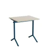 Bord Atlas 1130, 700x600mm, eg højtrykslaminat, blåt stel