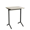Bord Atlas 1130, 700x600mm, lyddæmpende eg højtrykslaminat, hvidt stel