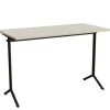 Bord Atlas 1130, 1400x700mm, lyddæmpende eg højtrykslaminat, sortolivent stel
