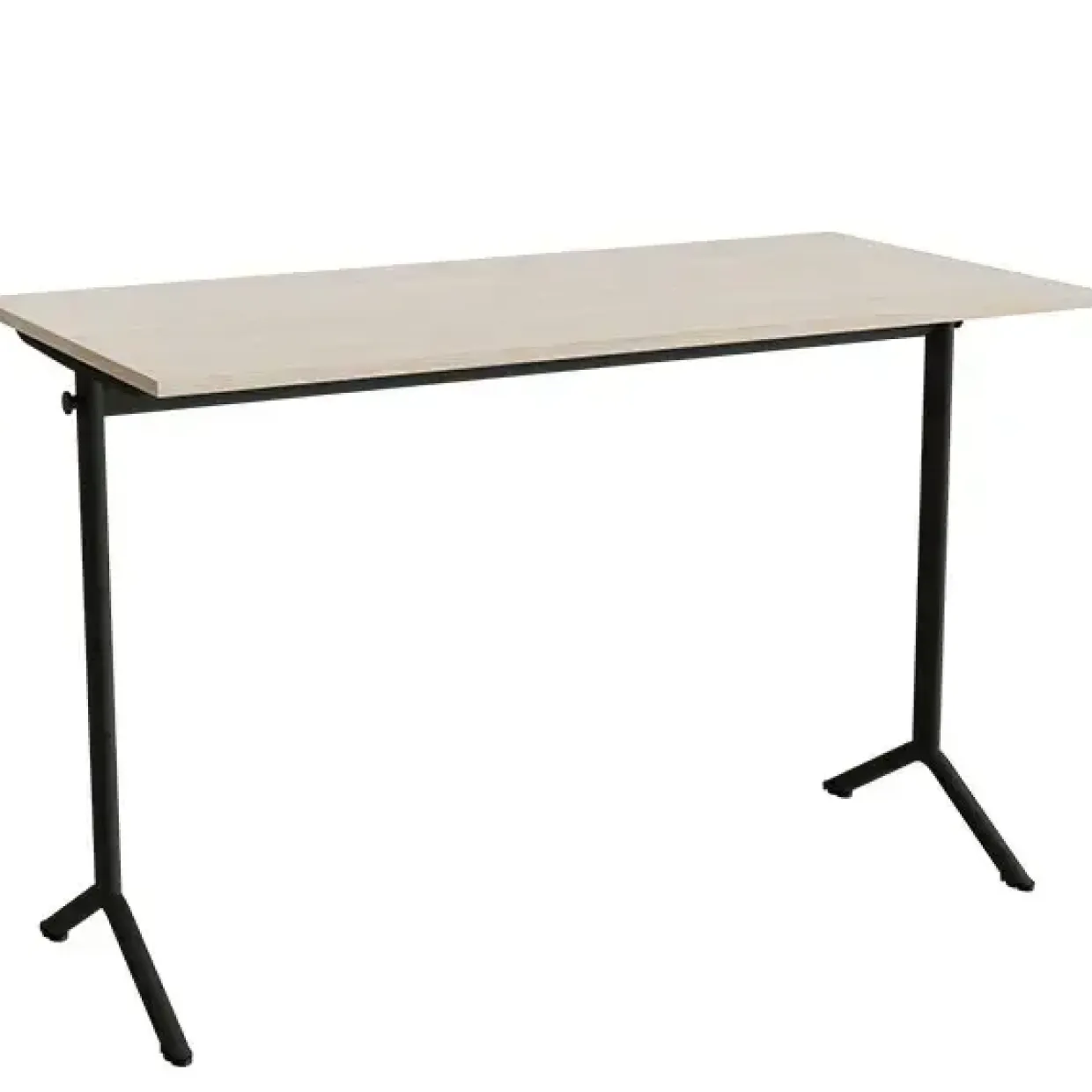 Bord Atlas 1130, 1400x700mm, lyddæmpende eg højtrykslaminat, sortolivent stel