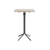 Bord Atlas 1133 700x700x1080mm, Hvidpigmenteret eg med gråt understel