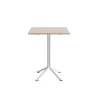 Bord Atlas 1133 700x700x900mm, Hvidpigmenteret eg med hvidt understel