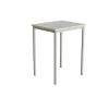 Bord Combi 200, L700xB600xH900 mm, lys grå, lyddæmpende linoleum, alugråt understel