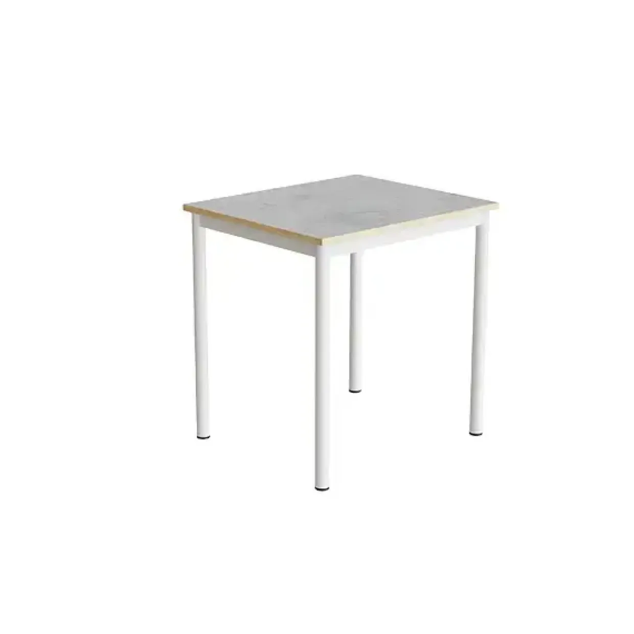 Bord Combi 200, L700xB600xH720 mm, lys grå, lyddæmpende linoleum, hvidt understel