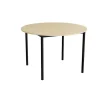 Bord Combi 206, Ø1200 mm, højde 800 mm, birk laminat på sort stel
