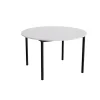 Bord Combi 206, Ø1200 mm, højde 720 mm, grå laminat på sort stel