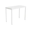 Bord Combi 200, 1200x600 mm Højde 900 mm Hvid laminat på hvidt understel