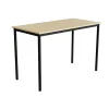 Bord Combi 200, 1400x700 mm Højde 900 mm Lyddæmpende birk laminat på sort understel