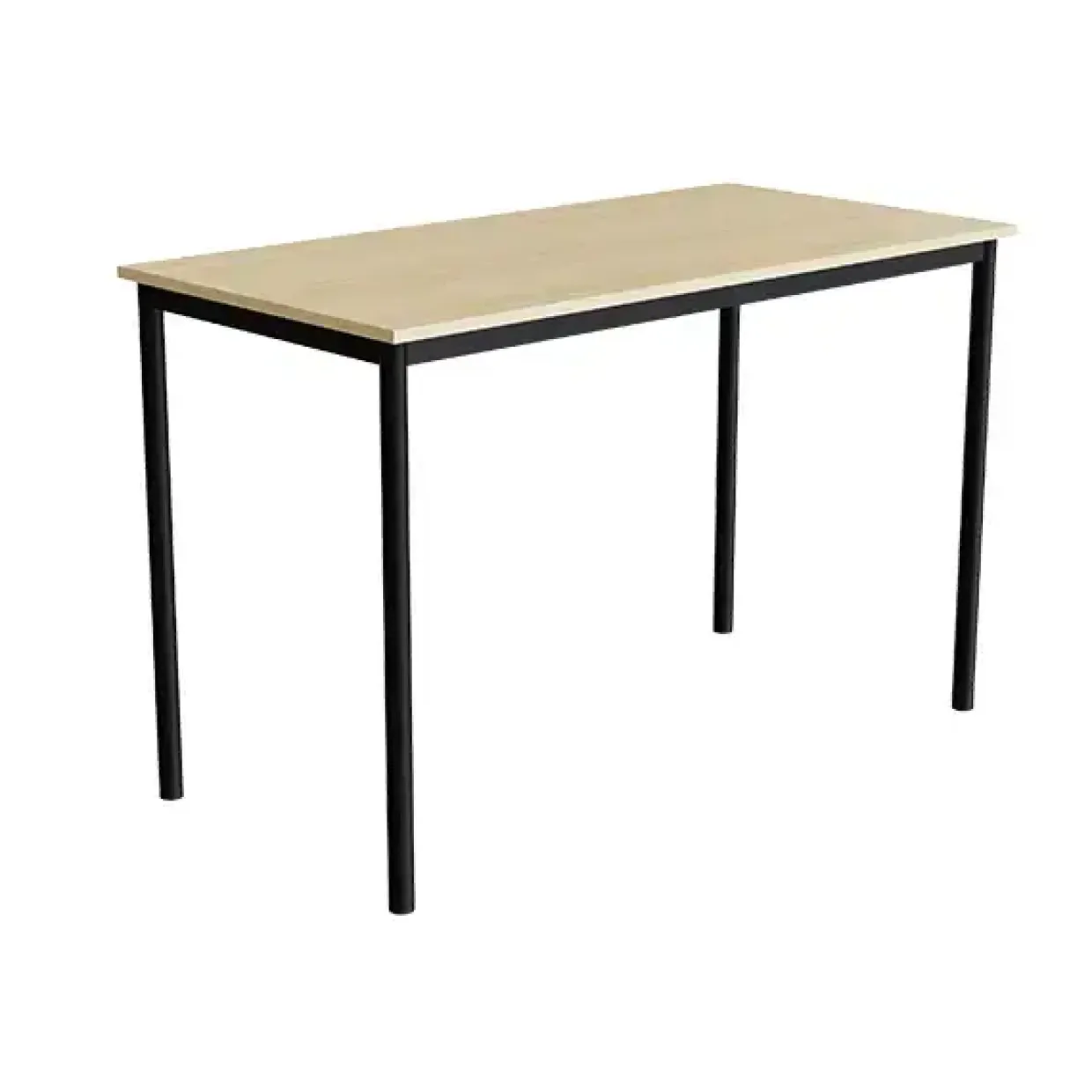 Bord Combi 200, 1400x700 mm Højde 900 mm Lyddæmpende birk laminat på sort understel