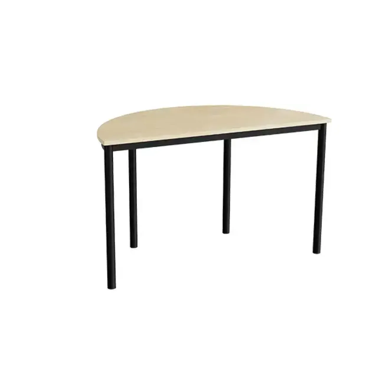 Bord Combi 209, 1200x600 mm højde 720 mm med birk laminat, sort stel