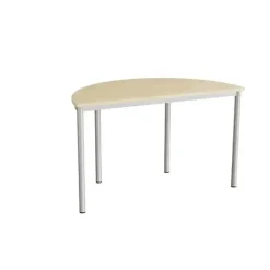 Bord Combi 209, 1200x600 mm højde 720 mm med birk laminat, alu stel