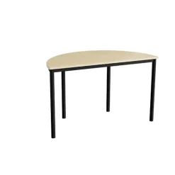 Bord Combi 209, 1200x600 mm højde 720 mm med lydabsorberende birk laminat, sort stel