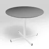 Bord Cruzo Ø1200 mm, Antracit med hvidt understel