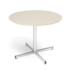 Bord – Cruzo – Ø1200 mm – Birk med alugråt understel